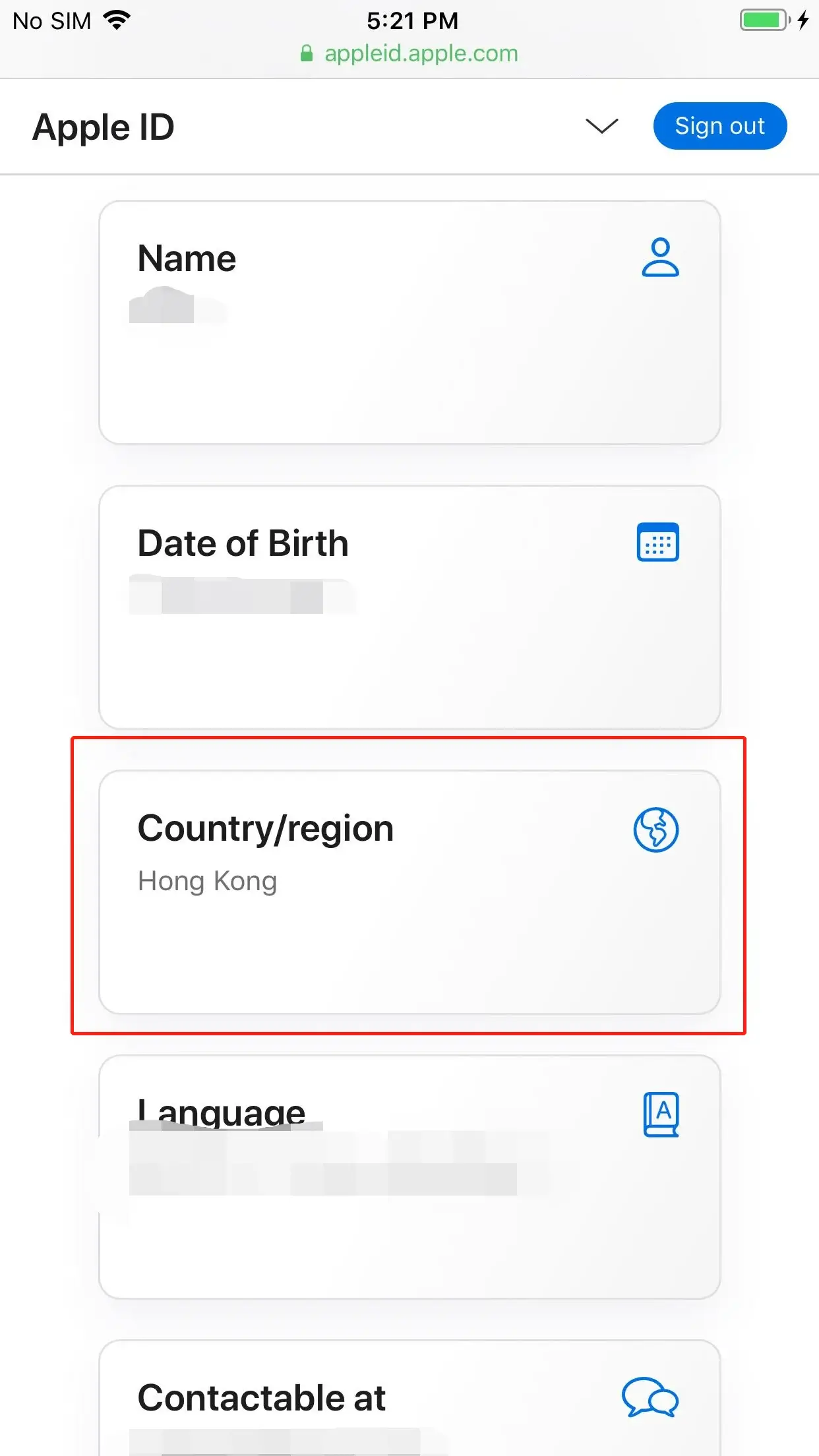 Modify Apple ID to Hong Kong region to download