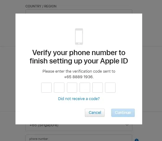 Create a new HK Apple ID account