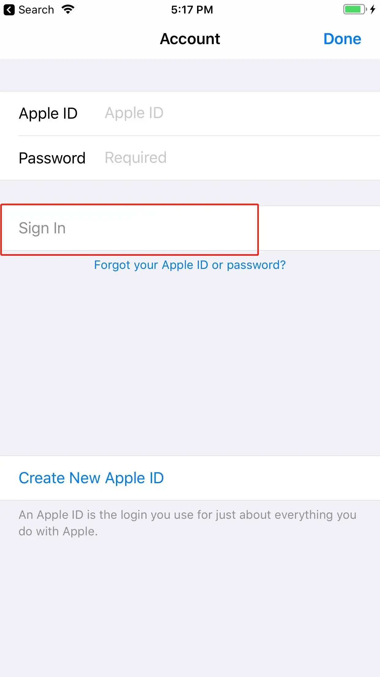 Create a new US Apple ID account